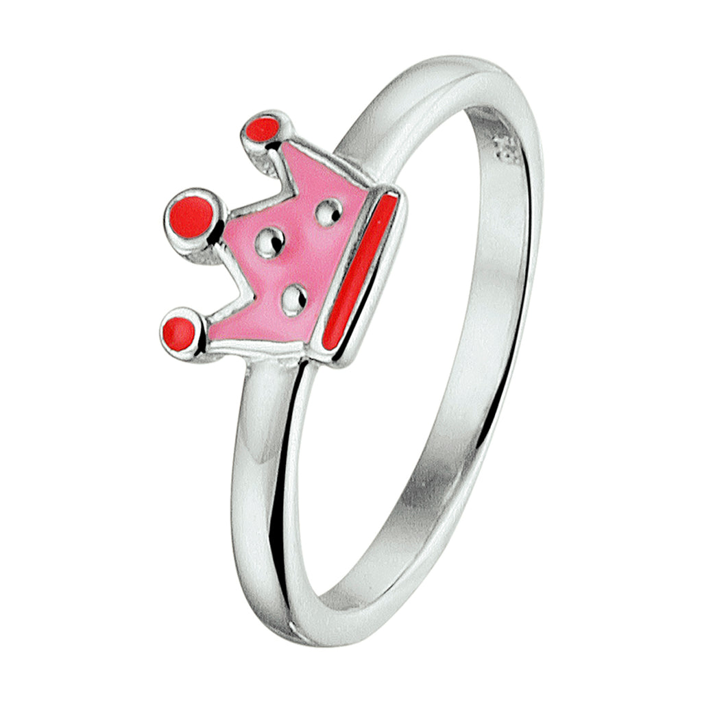 Ring kroon zilver gerhodineerd