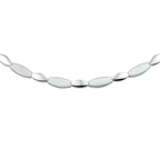 Collier poli/mat 5,5 mm zilver gerhodineerd