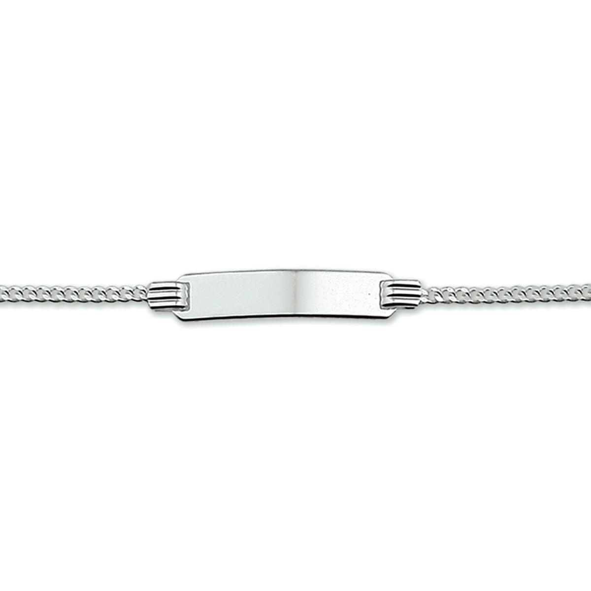 Graveerarmband gourmet 11 - 13 cm zilver gerhodineerd