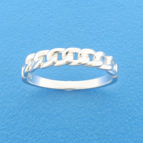 Ring gourmet zilver gerhodineerd