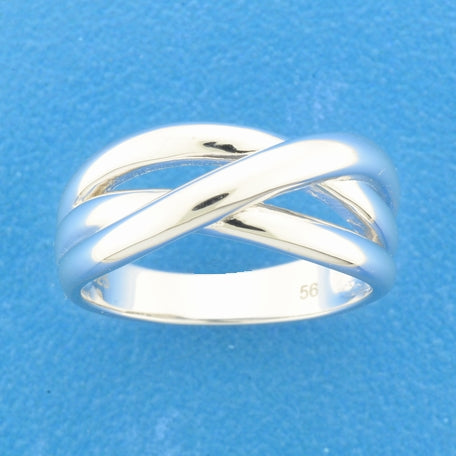 Ring zilver gerhodineerd