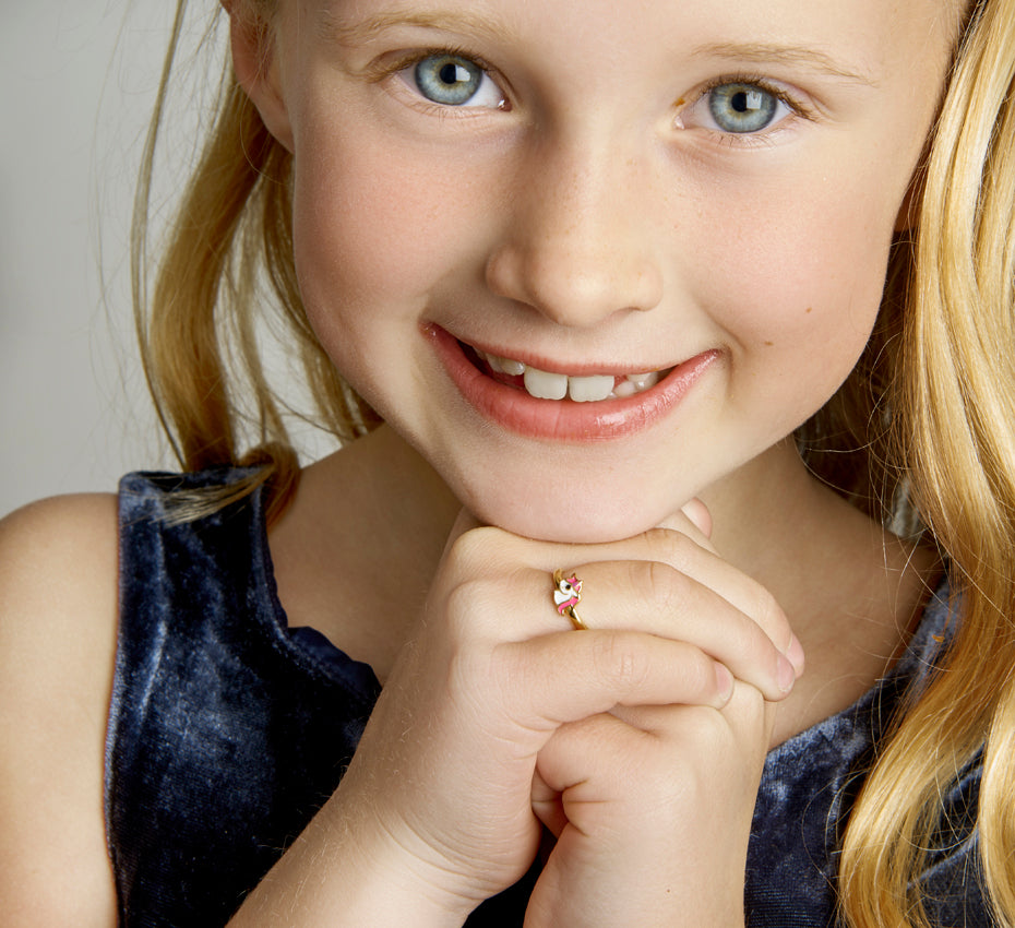 Ring eenhoorn zilver gerhodineerd