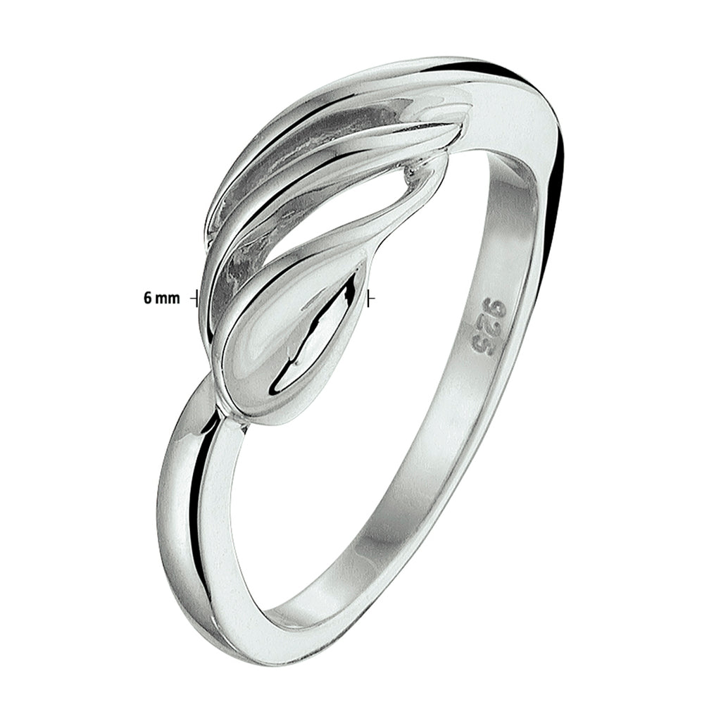 Ring zilver gerhodineerd