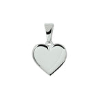 Graveerhartje zilver gerhodineerd