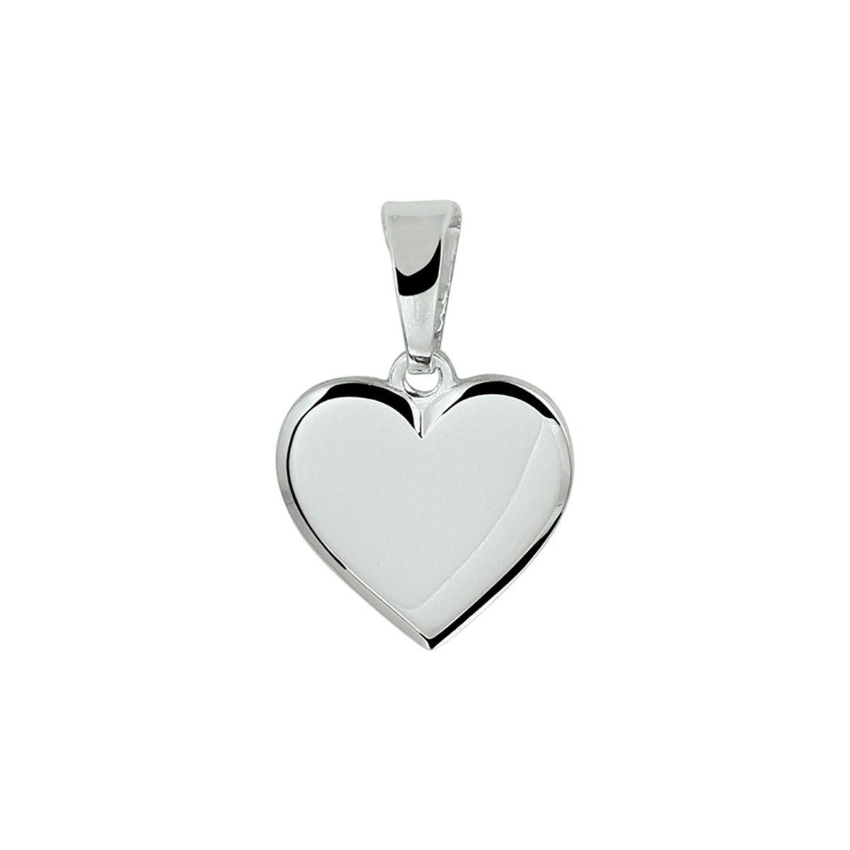 Graveerhartje zilver gerhodineerd