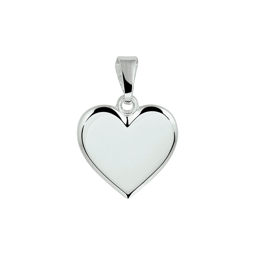 Graveerhartje zilver gerhodineerd