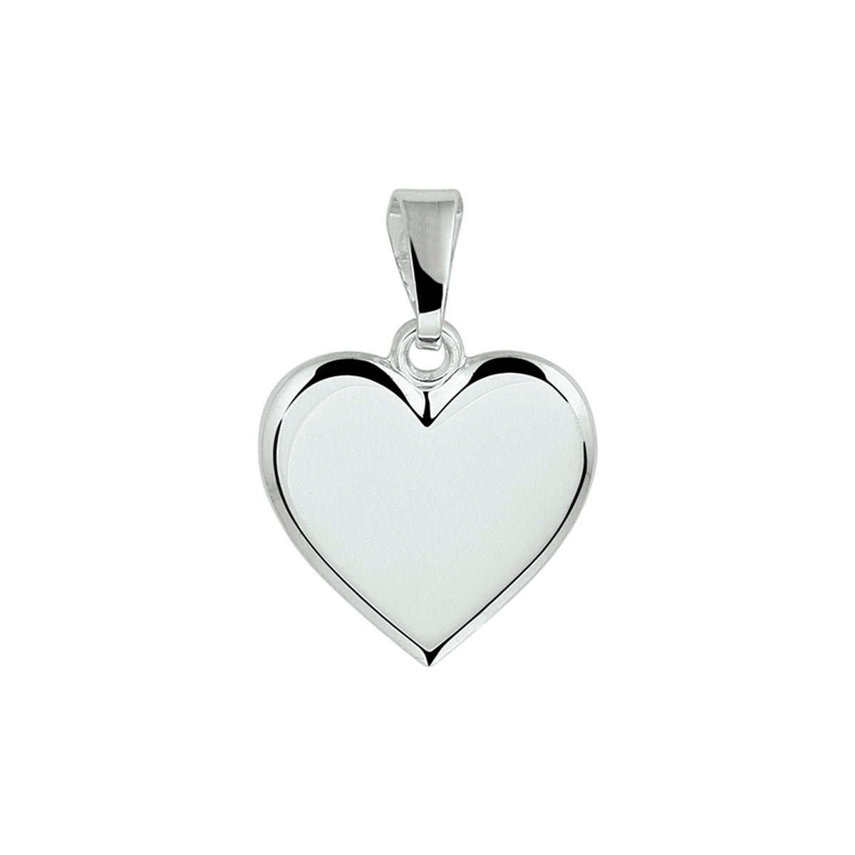 Graveerhartje zilver gerhodineerd