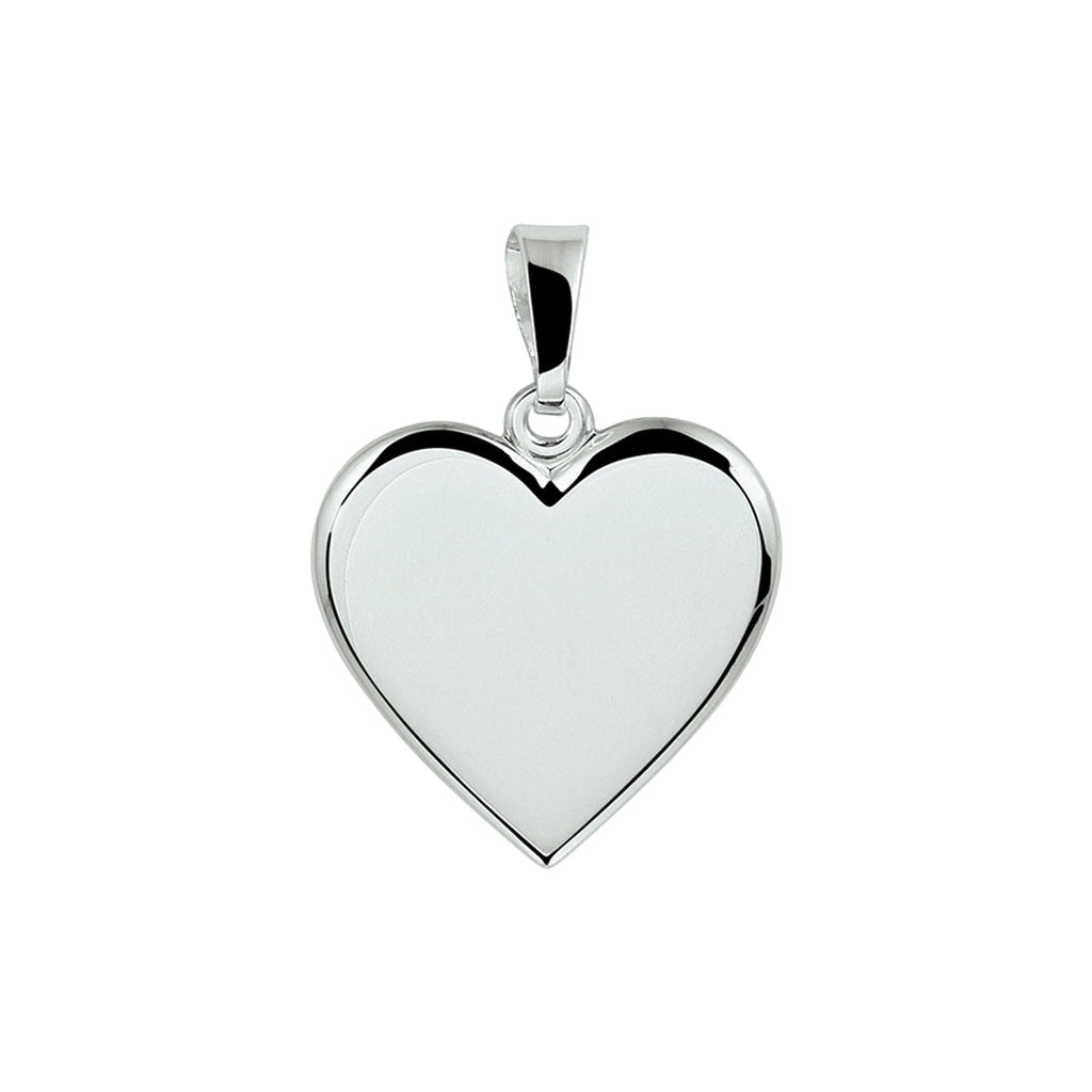 Graveerhartje zilver gerhodineerd