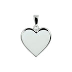 Graveerhartje zilver gerhodineerd