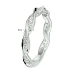 Ring zirkonia zilver gerhodineerd