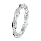 Ring zirkonia zilver gerhodineerd