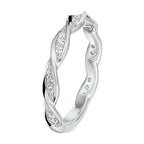 Ring zirkonia zilver gerhodineerd