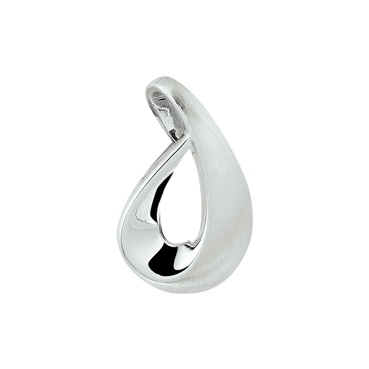 Hanger poli/mat zilver gerhodineerd