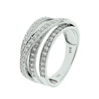 Ring zirkonia zilver gerhodineerd