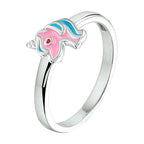 Ring eenhoorn zilver gerhodineerd
