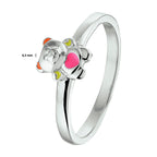 Ring beer zilver gerhodineerd