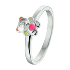 Ring beer zilver gerhodineerd