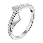 Ring zirkonia zilver gerhodineerd