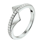 Ring zirkonia zilver gerhodineerd