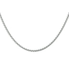 Collier venetiaans bol 2,0 mm zilver gerhodineerd