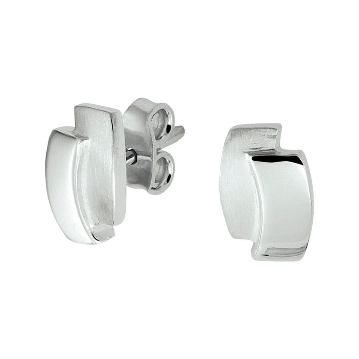 Oorknoppen zilver gerhodineerd