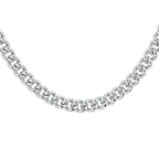 Gourmette 7,1 mm zilver gerhodineerd