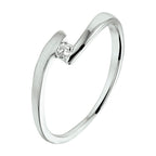 Ring zirkonia zilver gerhodineerd