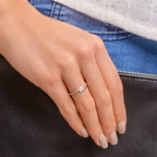 Ring zirkonia zilver gerhodineerd