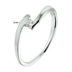 Ring zirkonia zilver gerhodineerd