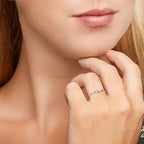 Ring zirkonia zilver gerhodineerd