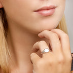 Graveerring zilver gerhodineerd