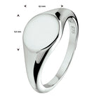 Graveerring zilver gerhodineerd