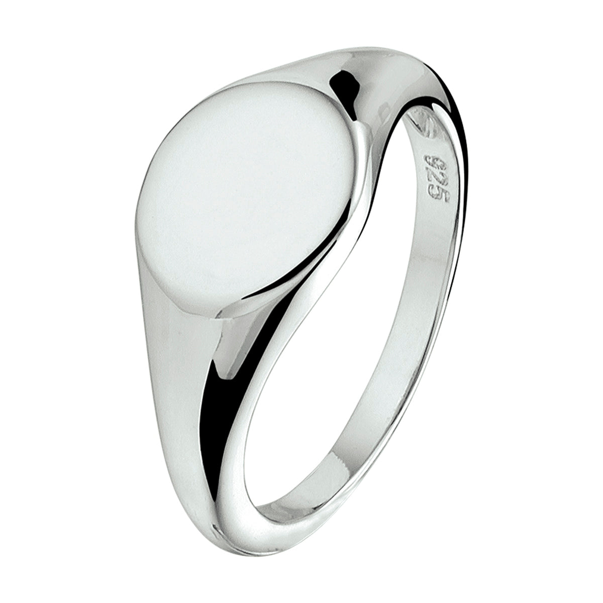 Graveerring zilver gerhodineerd