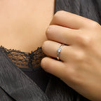 Ring zirkonia zilver gerhodineerd