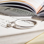 Graveerring zilver gerhodineerd