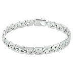 Armband gourmette 8,2 mm zilver gerhodineerd