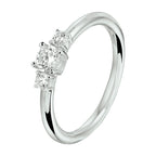 Ring zirkonia zilver gerhodineerd