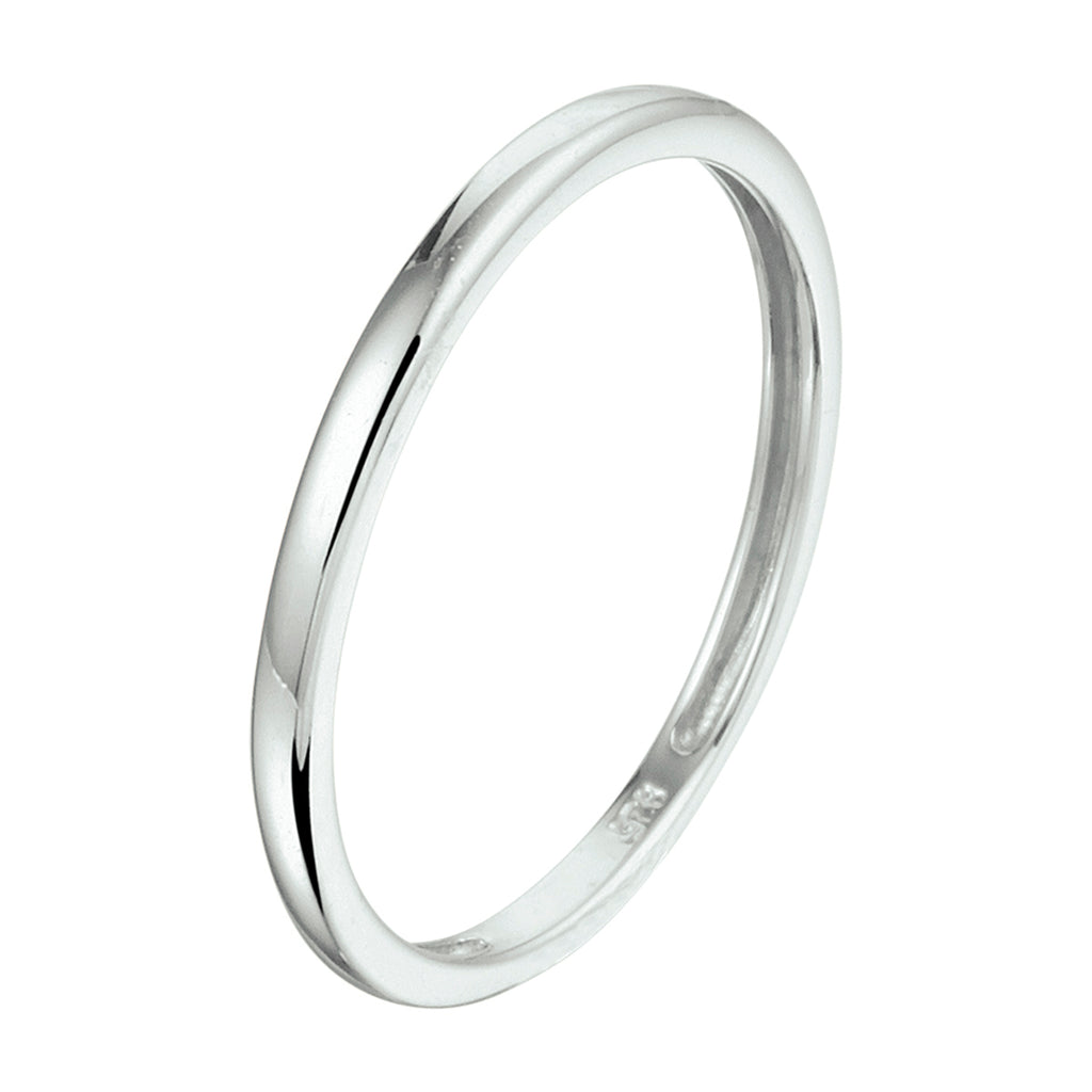 Aanschuifring zilver gerhodineerd