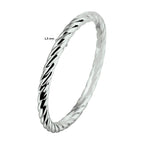 Aanschuifring zilver gerhodineerd