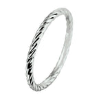 Aanschuifring zilver gerhodineerd