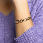 Armband 12 mm 19 + 3 cm zilver gerhodineerd