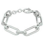 Armband 11,5 mm 17,5 + 2 cm zilver gerhodineerd