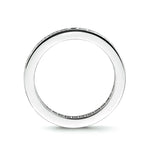 Aanschuifring zirkonia zilver gerhodineerd