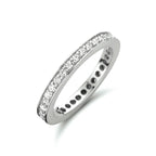 Aanschuifring zirkonia zilver gerhodineerd