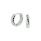 Klapoorringen zilver gerhodineerd