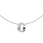 Collier omega 42 + 3 cm zilver gerhodineerd