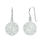 Oorhangers filigrain franse haak zilver gerhodineerd