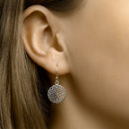 Oorhangers filigrain franse haak zilver gerhodineerd