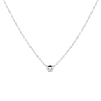 Collier zirkonia 40 - 42 - 44 cm zilver gerhodineerd