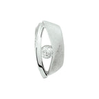 Hanger zirkonia poli/mat zilver gerhodineerd